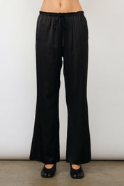 Black Silky Della Pant
