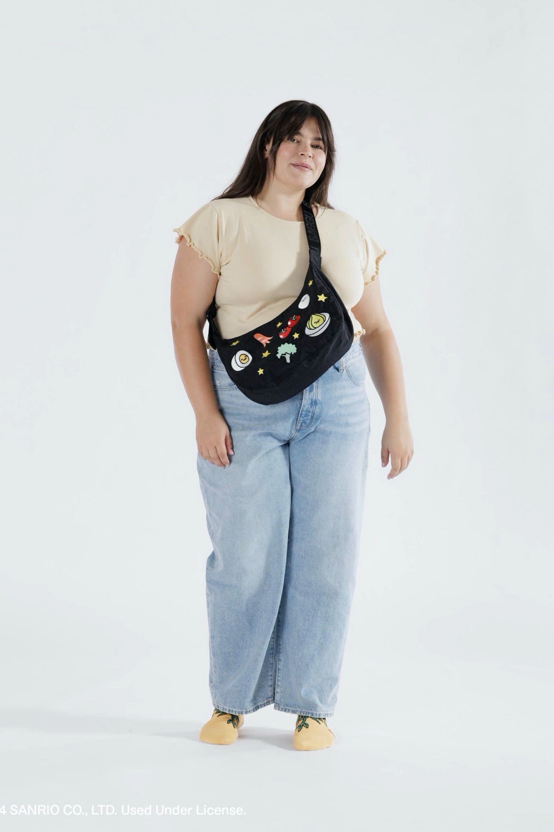 Gudetama Medium Crescent Bag
