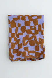 Lilac Pop Checks Tea Towel