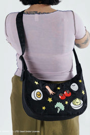 Gudetama Medium Crescent Bag