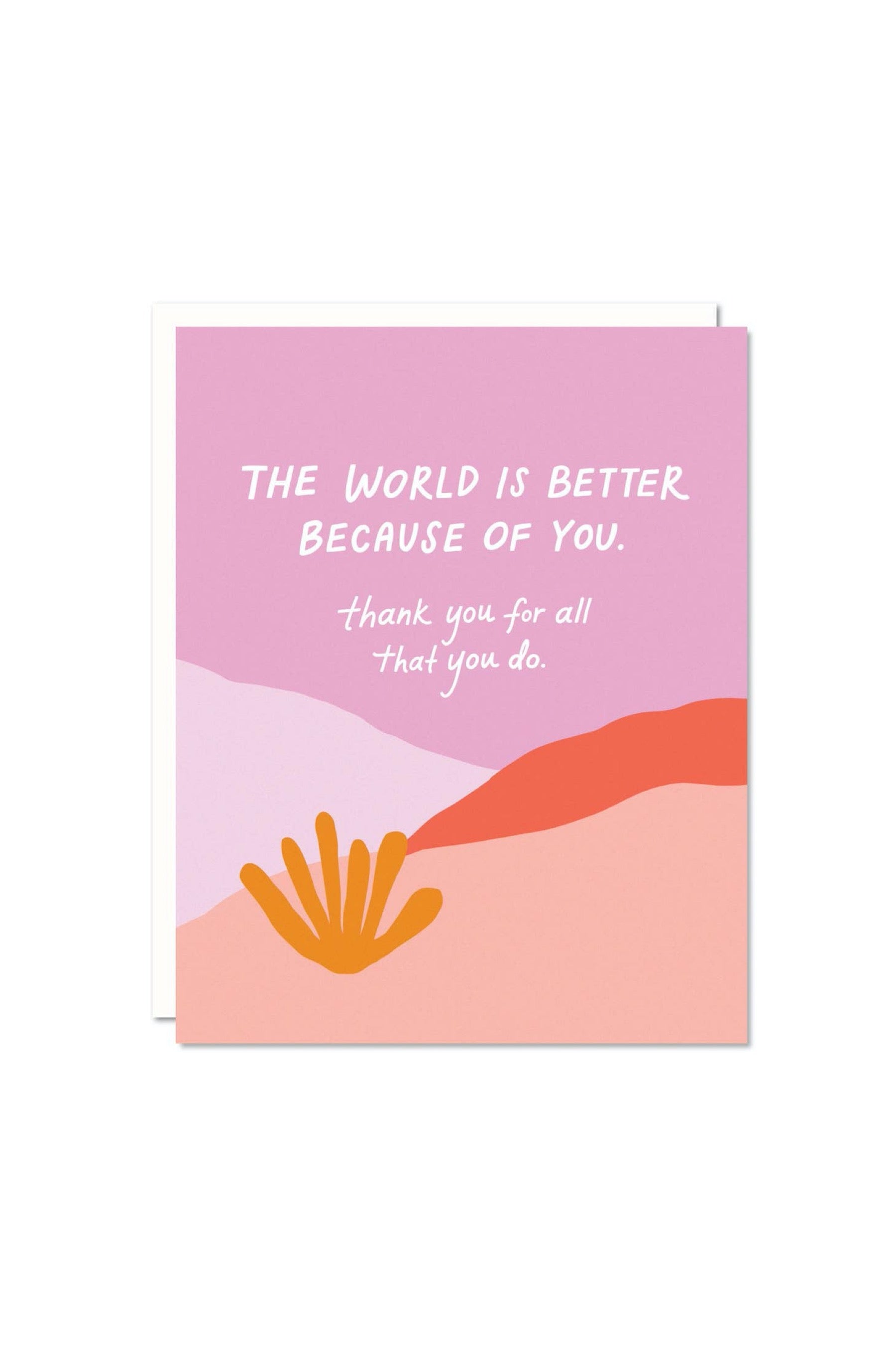 World Is Better Card
