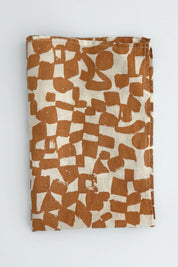 Natural Checks Tea Towel