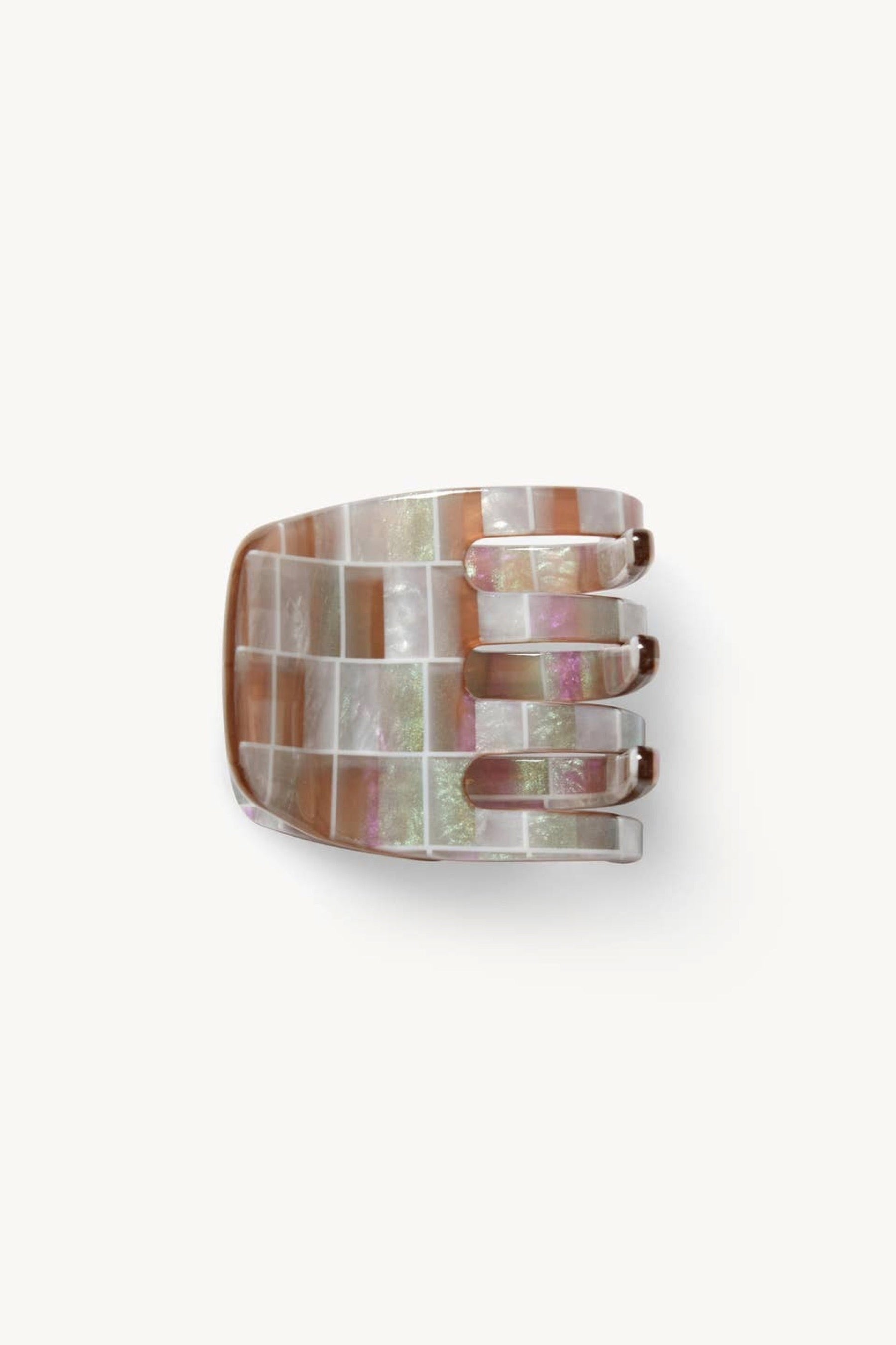 Brown Shell Check Mini Claw