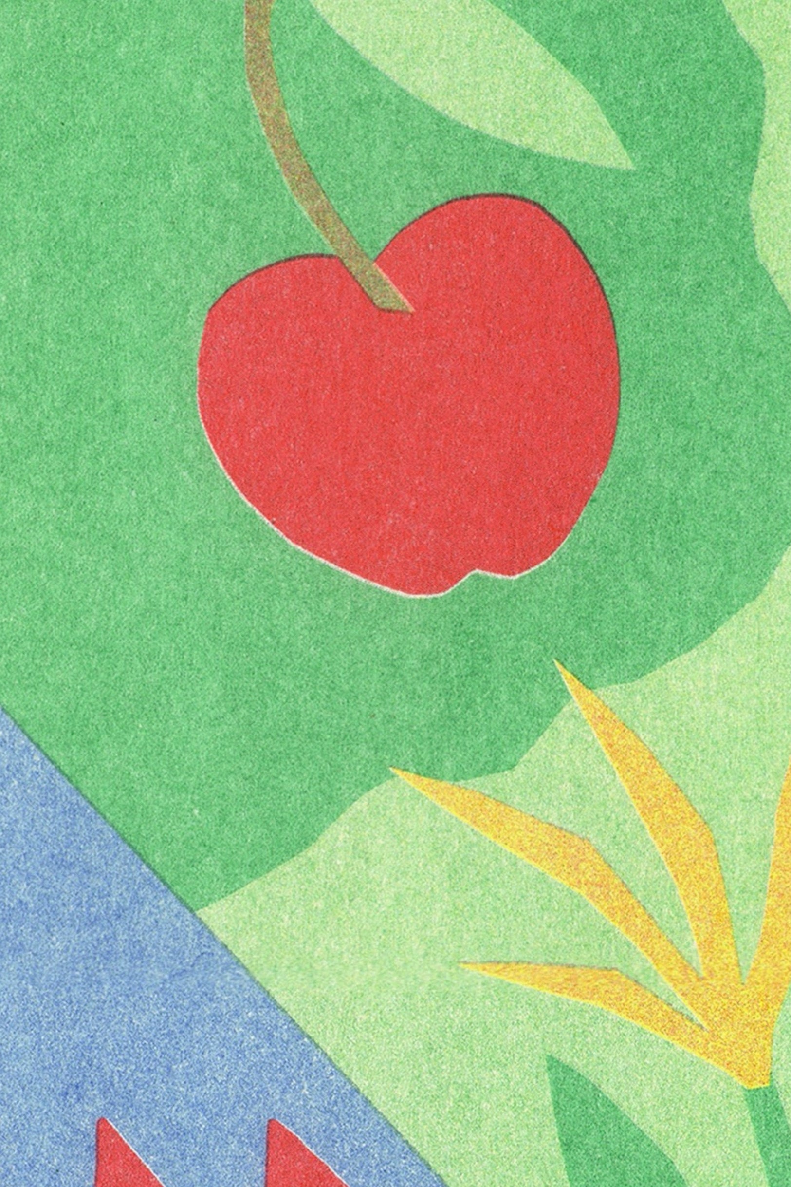 Cottage Risograph Print