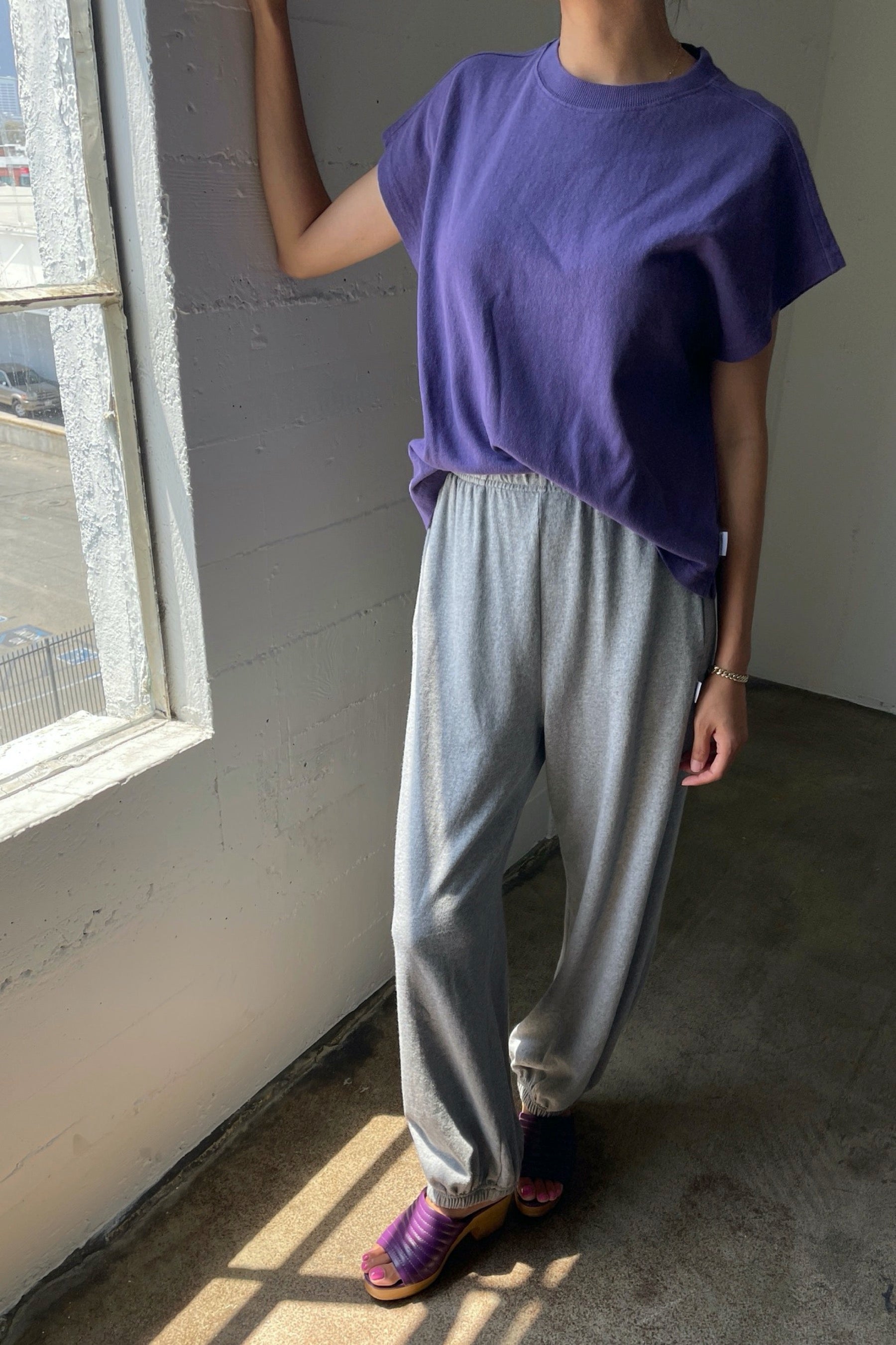 Heather Grey Balloon Pant
