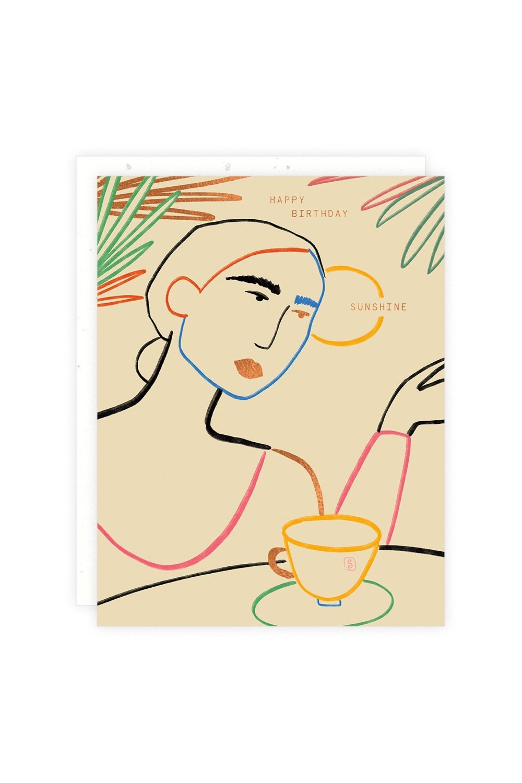 Colorful Contour Card