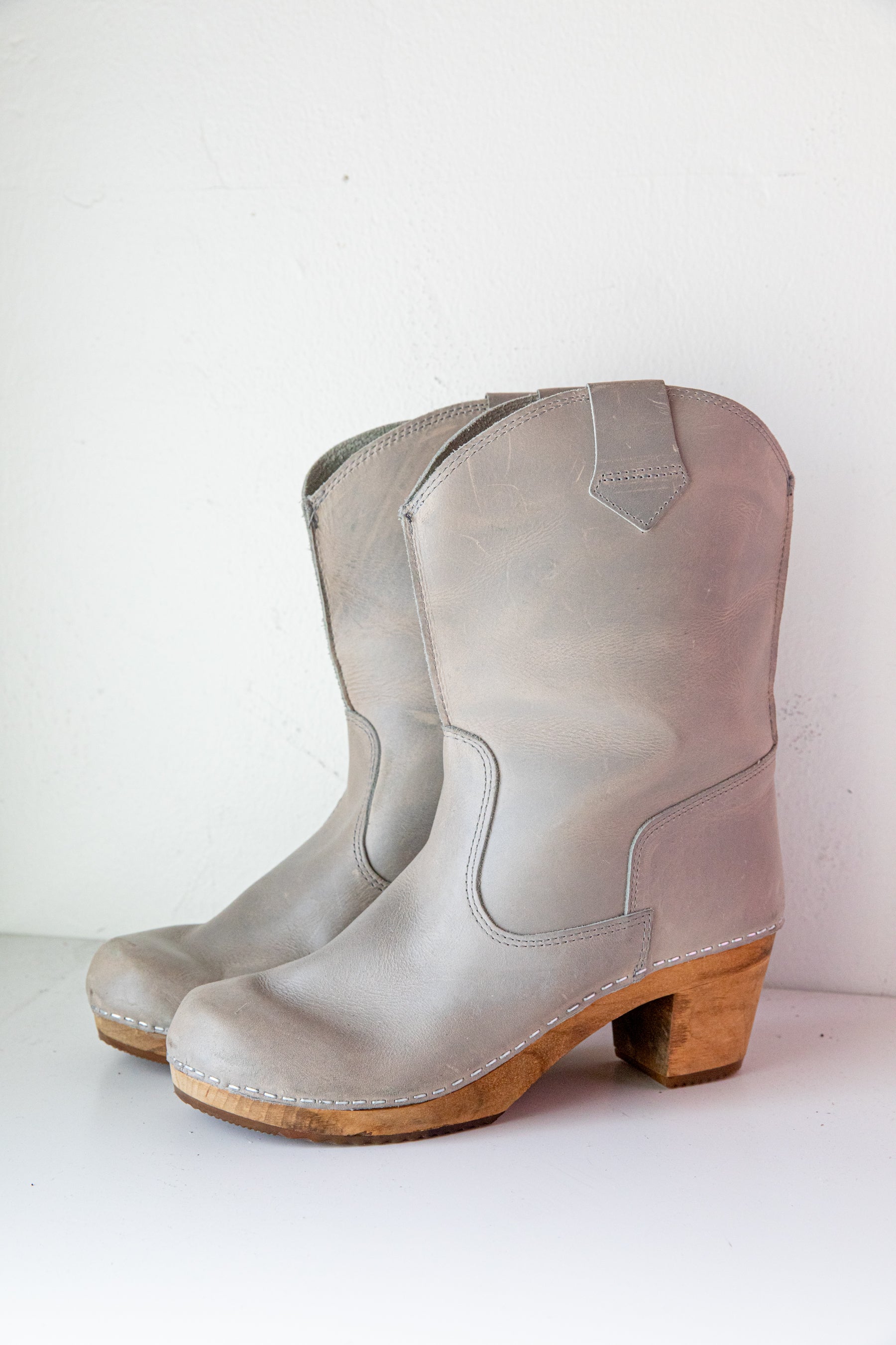 Grey Clog Boot