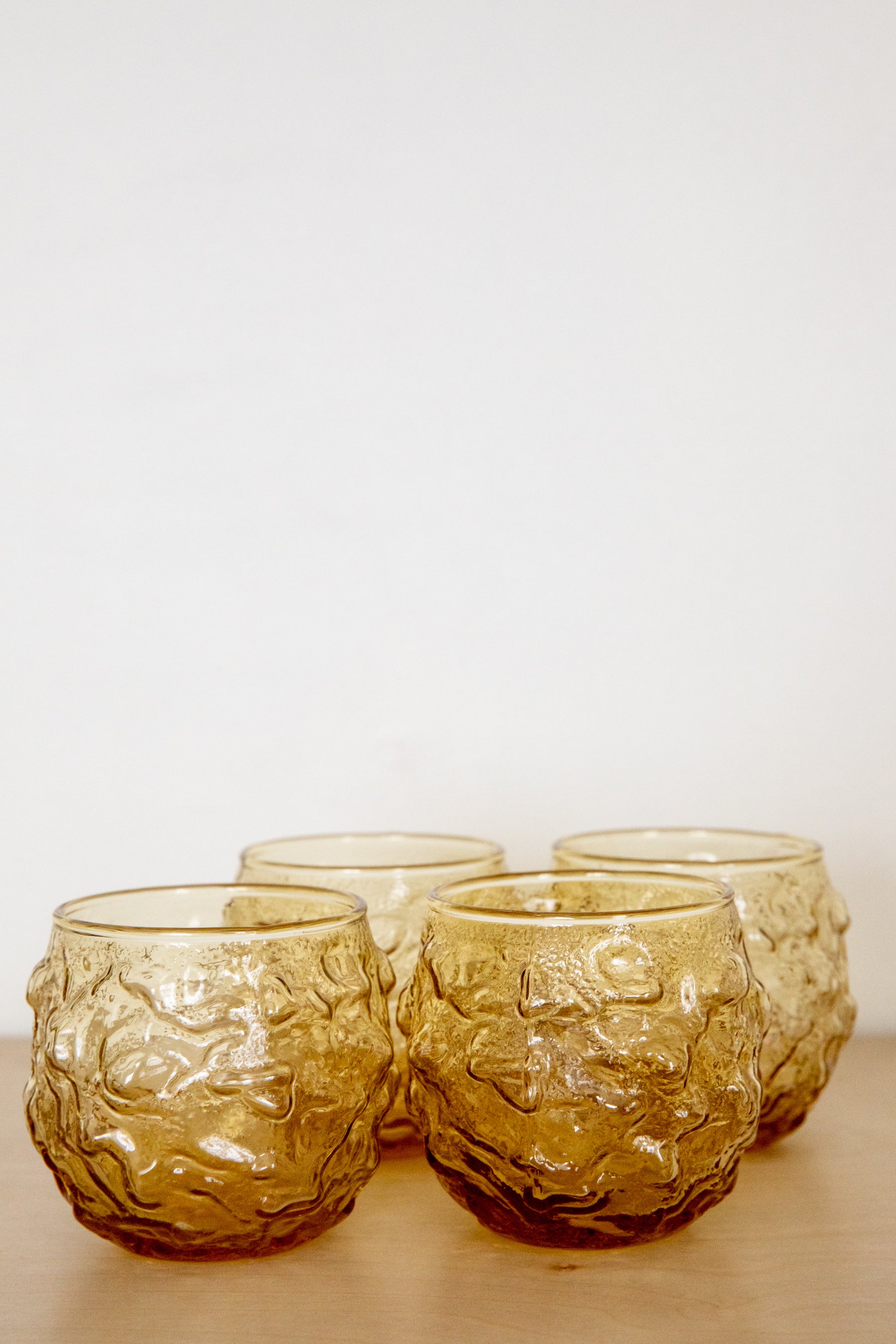 Mustard Brown Cocktail Glass Set