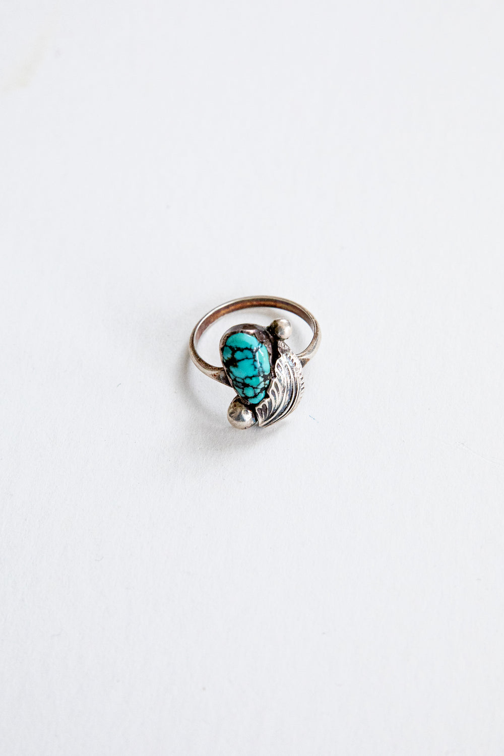 Feather Turquoise Ring