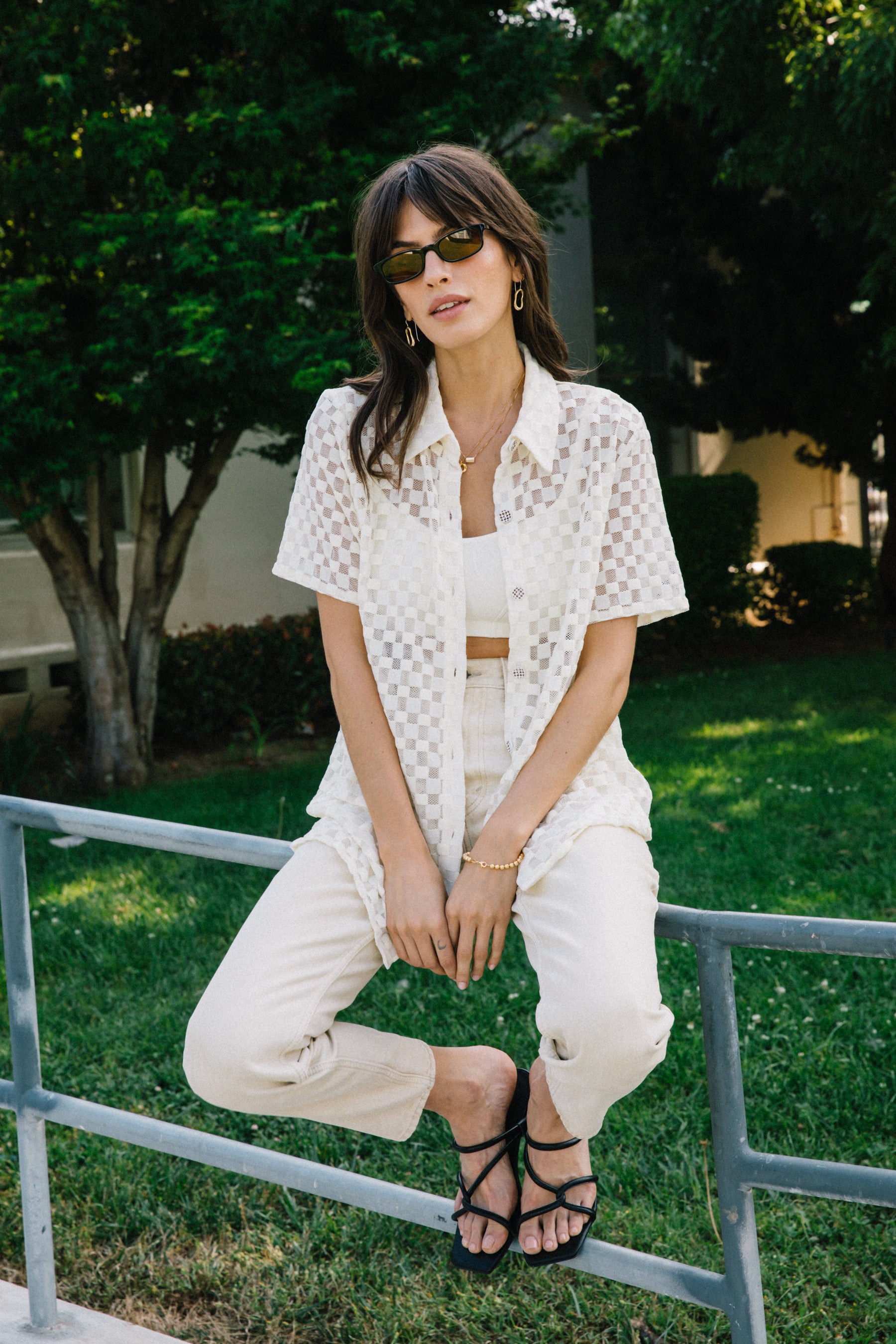 White Noise Harmony Button Down