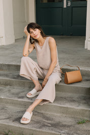 Sand Reversible Gauze Top