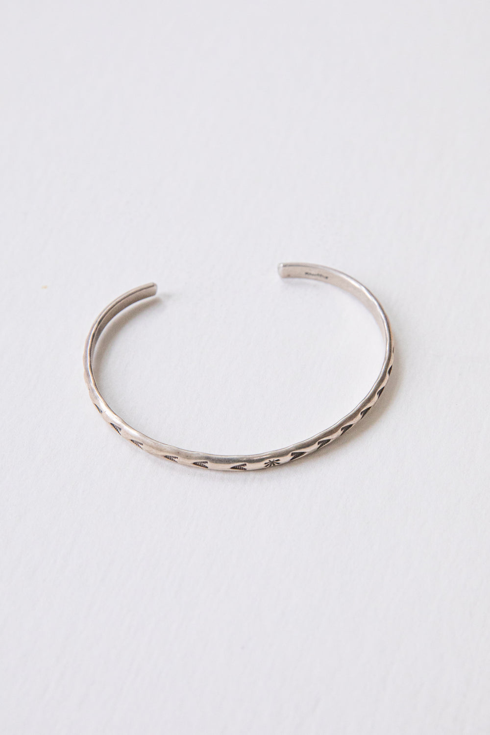 Stamped Arrow Sterling Cuff