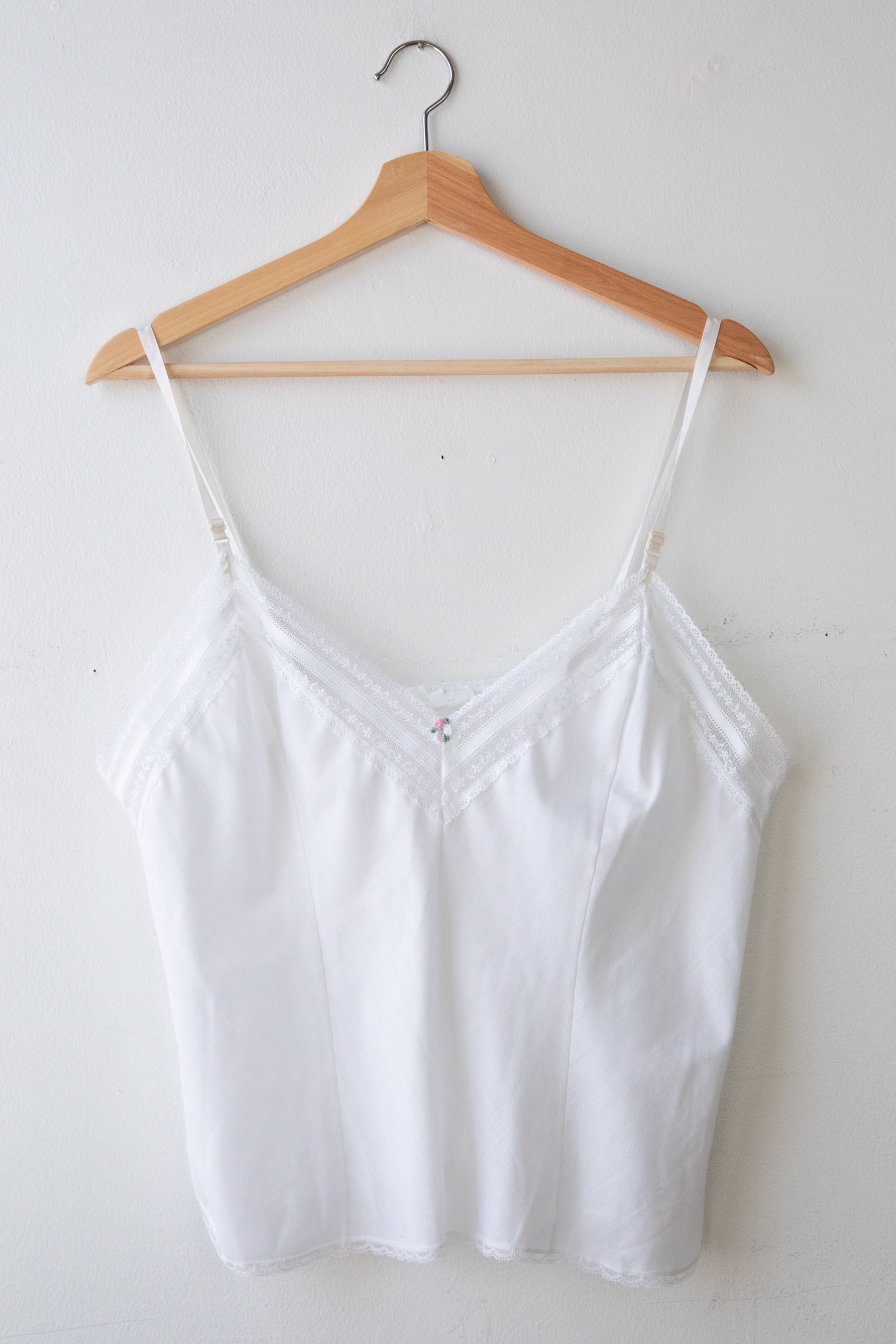 White Lace Trim Cami
