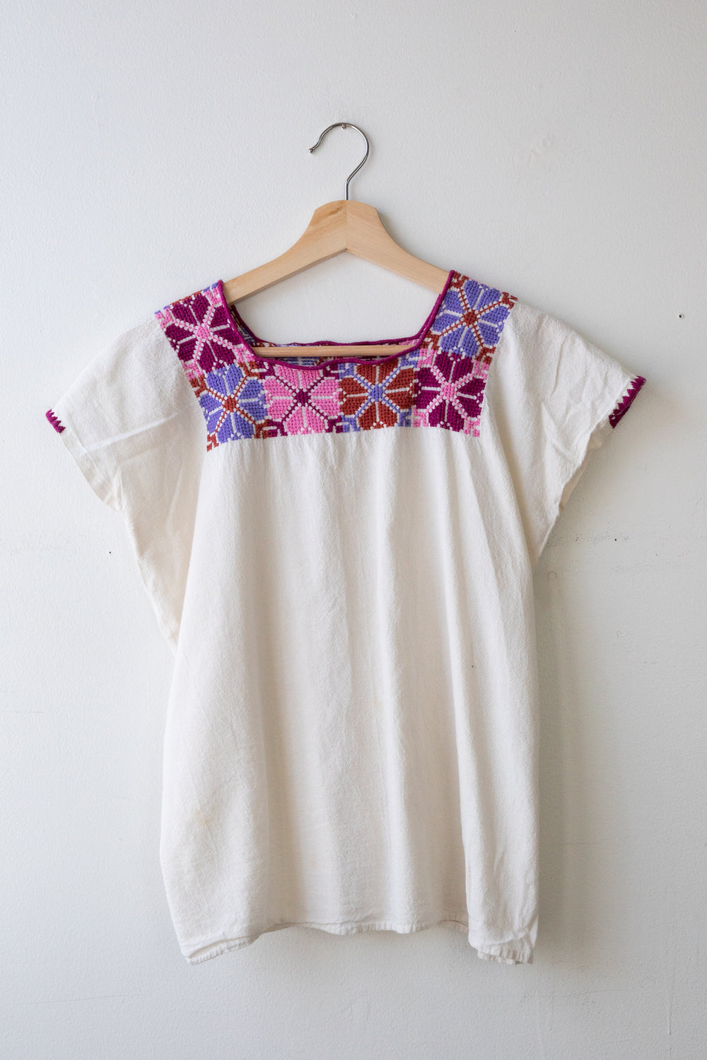 Bright Floral Embroidered Top