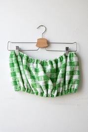 Green Gingham Towel Tube Top