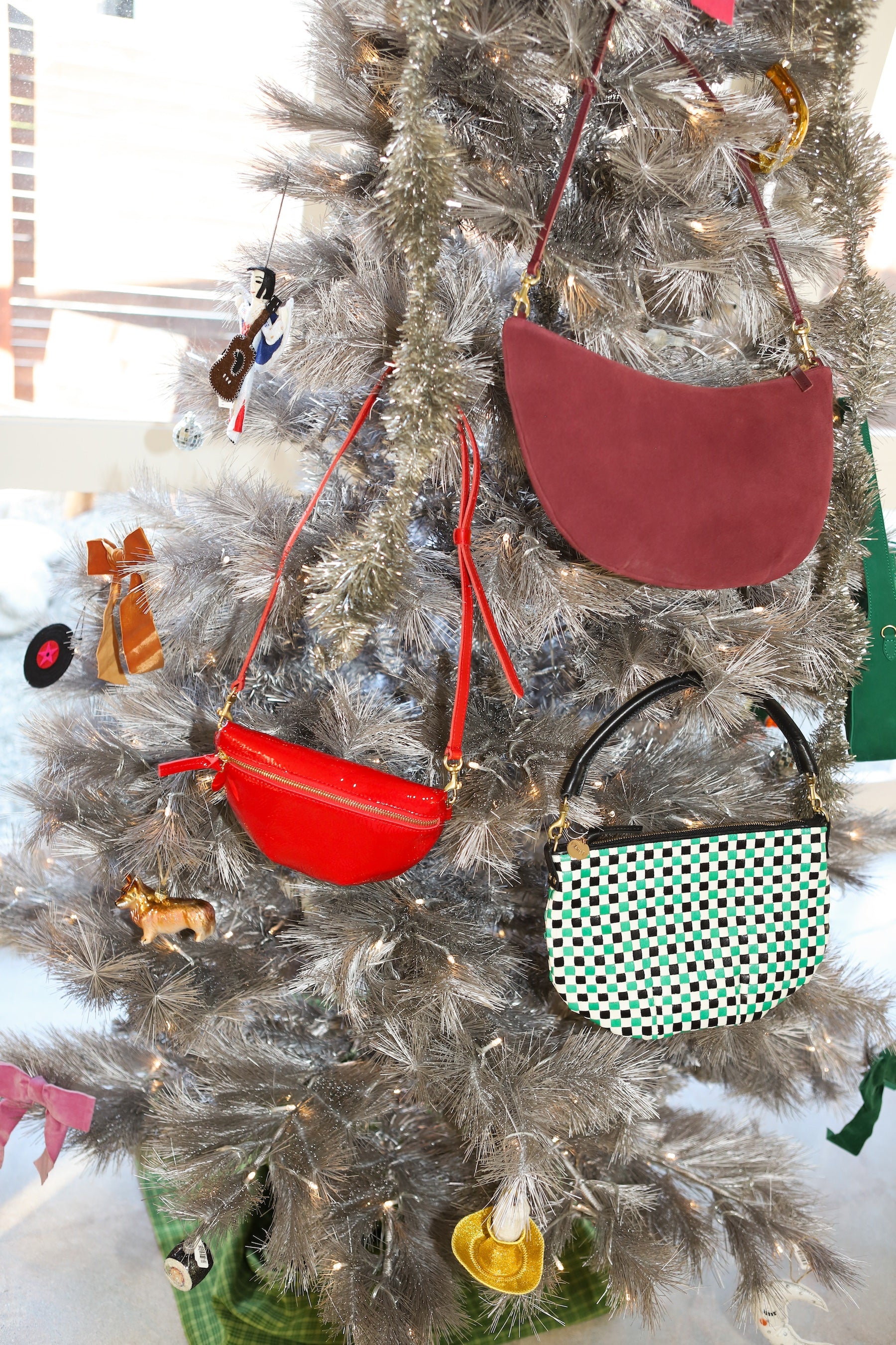 Currant Suede Lune Bag