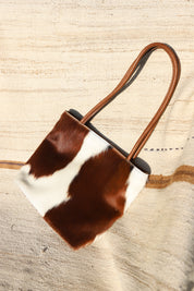 Cow Print Tiny Tote