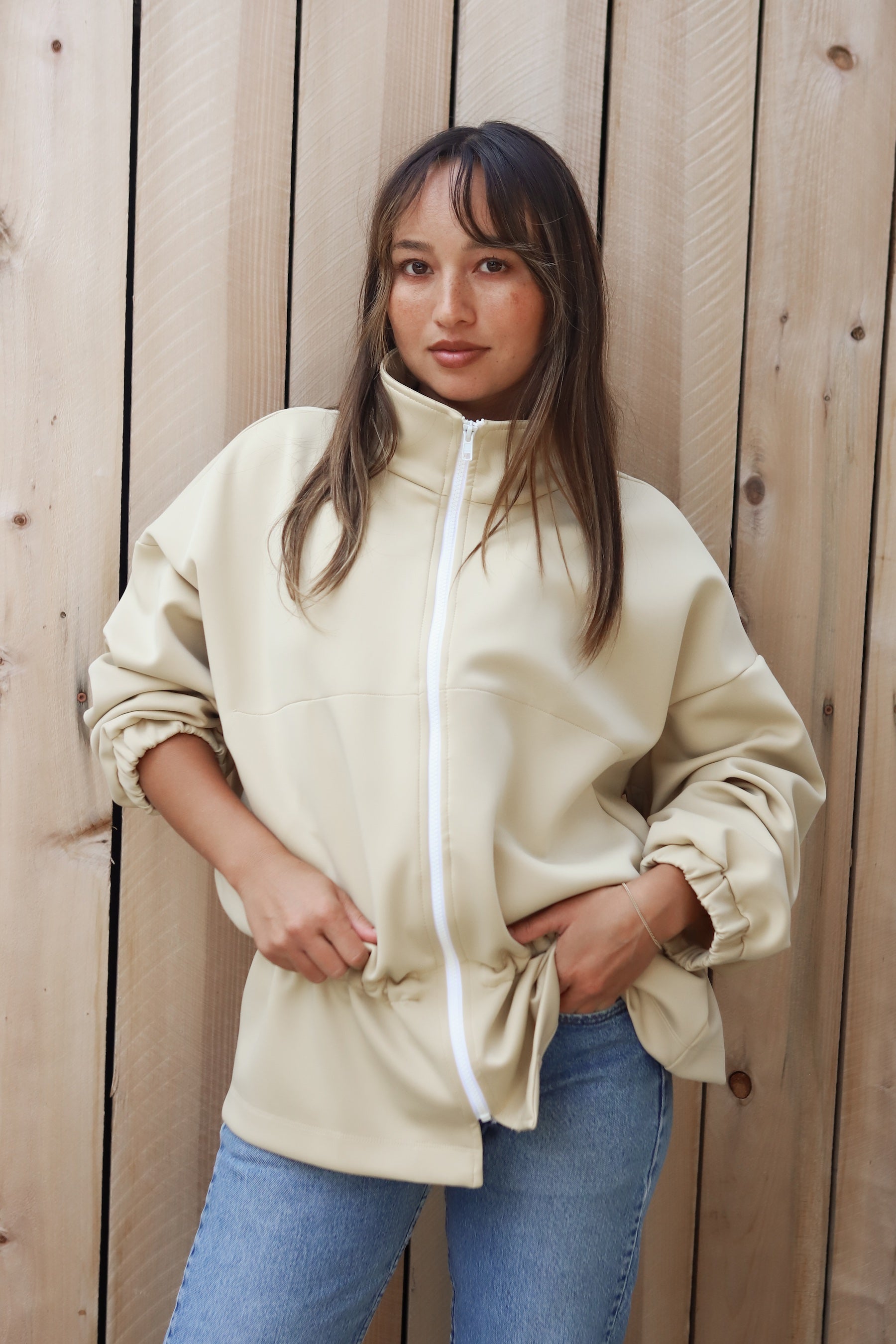 Oat Neoprene City Jacket