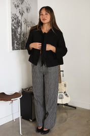 Wool Plaid Trousers