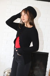 Black East Side Cardigan