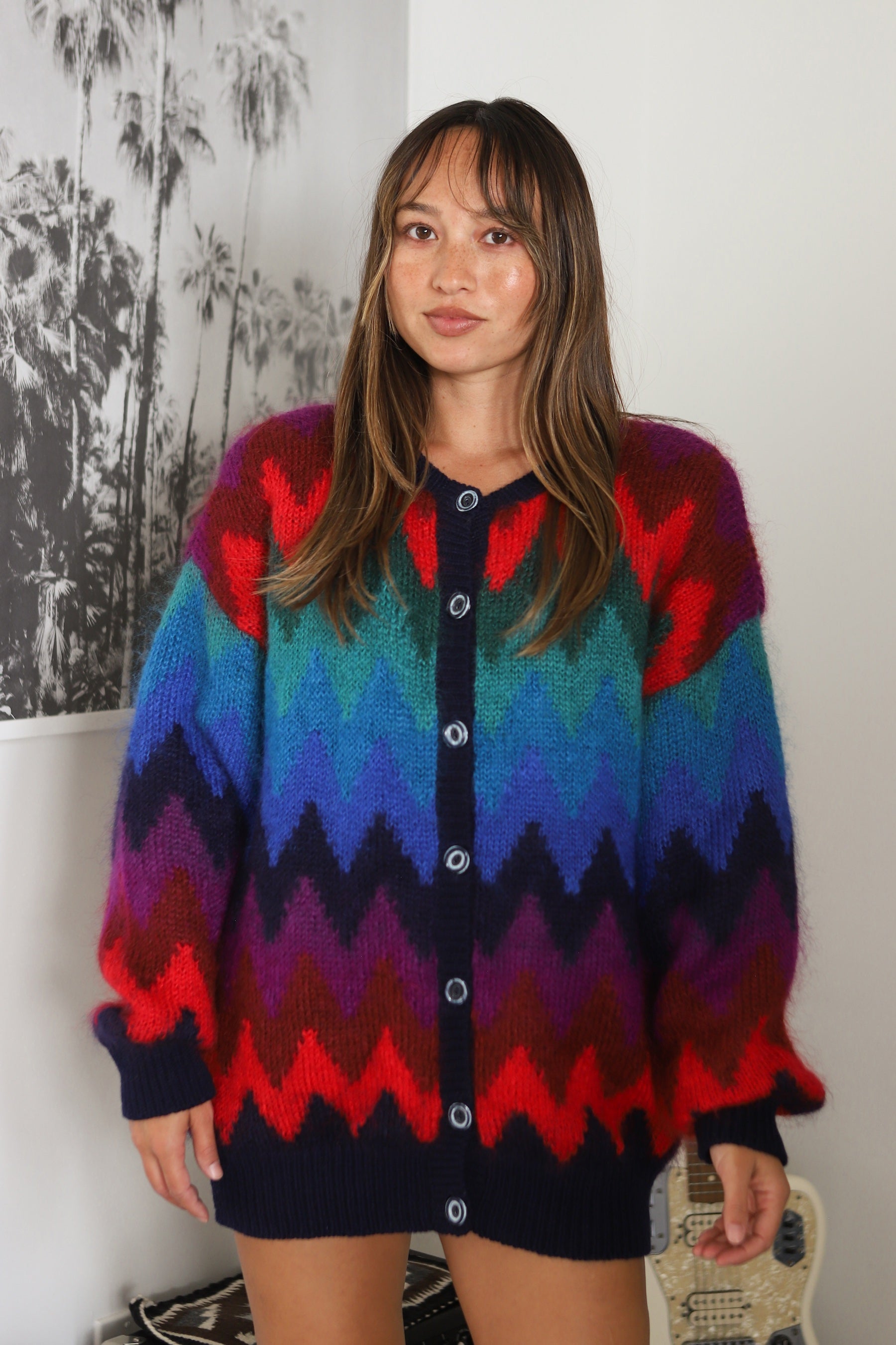 Susan Bristol Zig Zag Cardigan