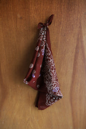 Tawny Port Paisley Bandana
