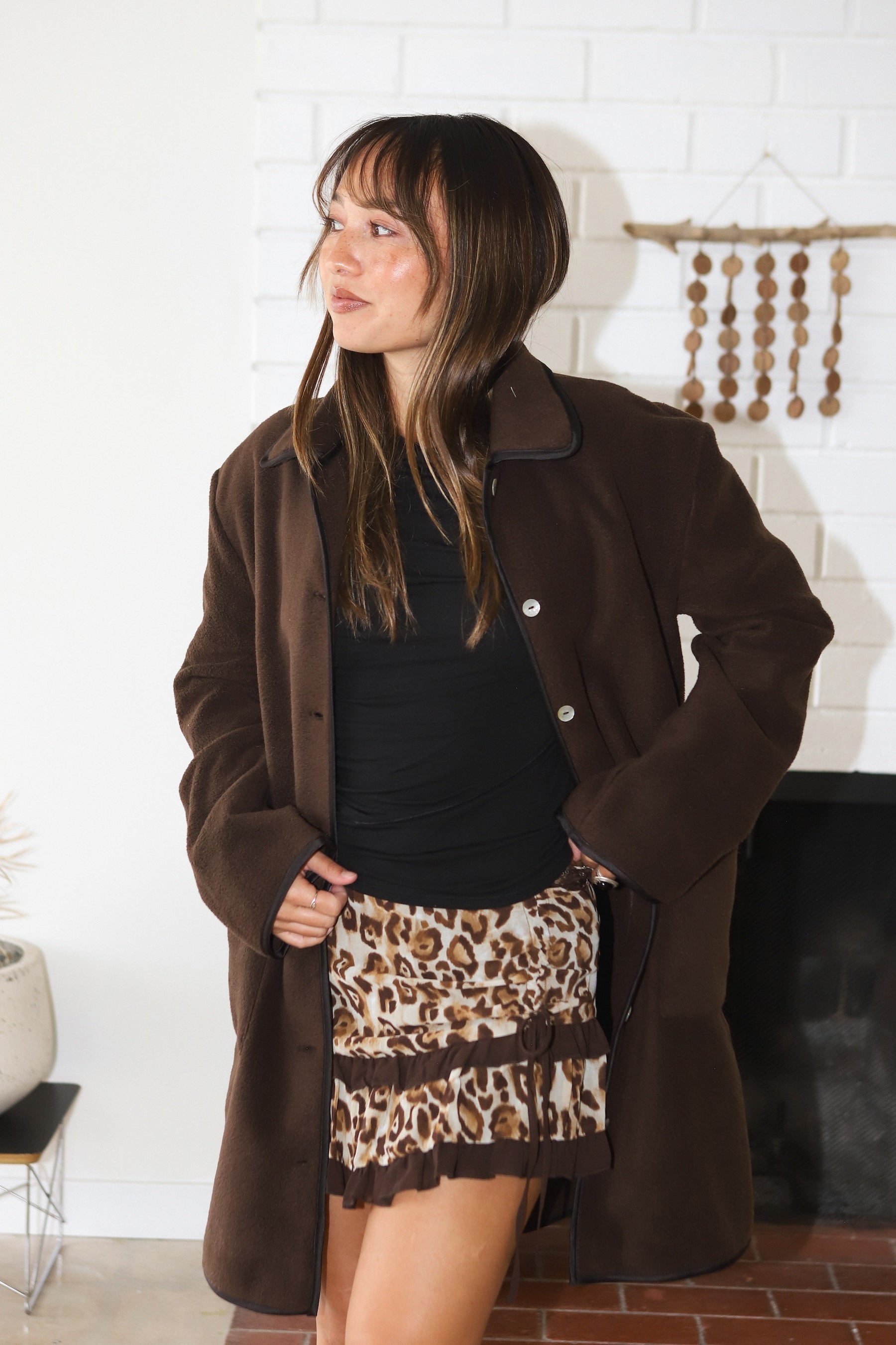 Espresso Polar Fleece Coat