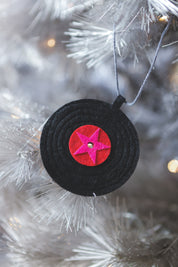 Vinyl Record Felt Ornament