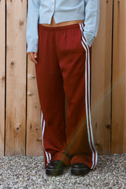 Burgundy Frankie Stripe Pant