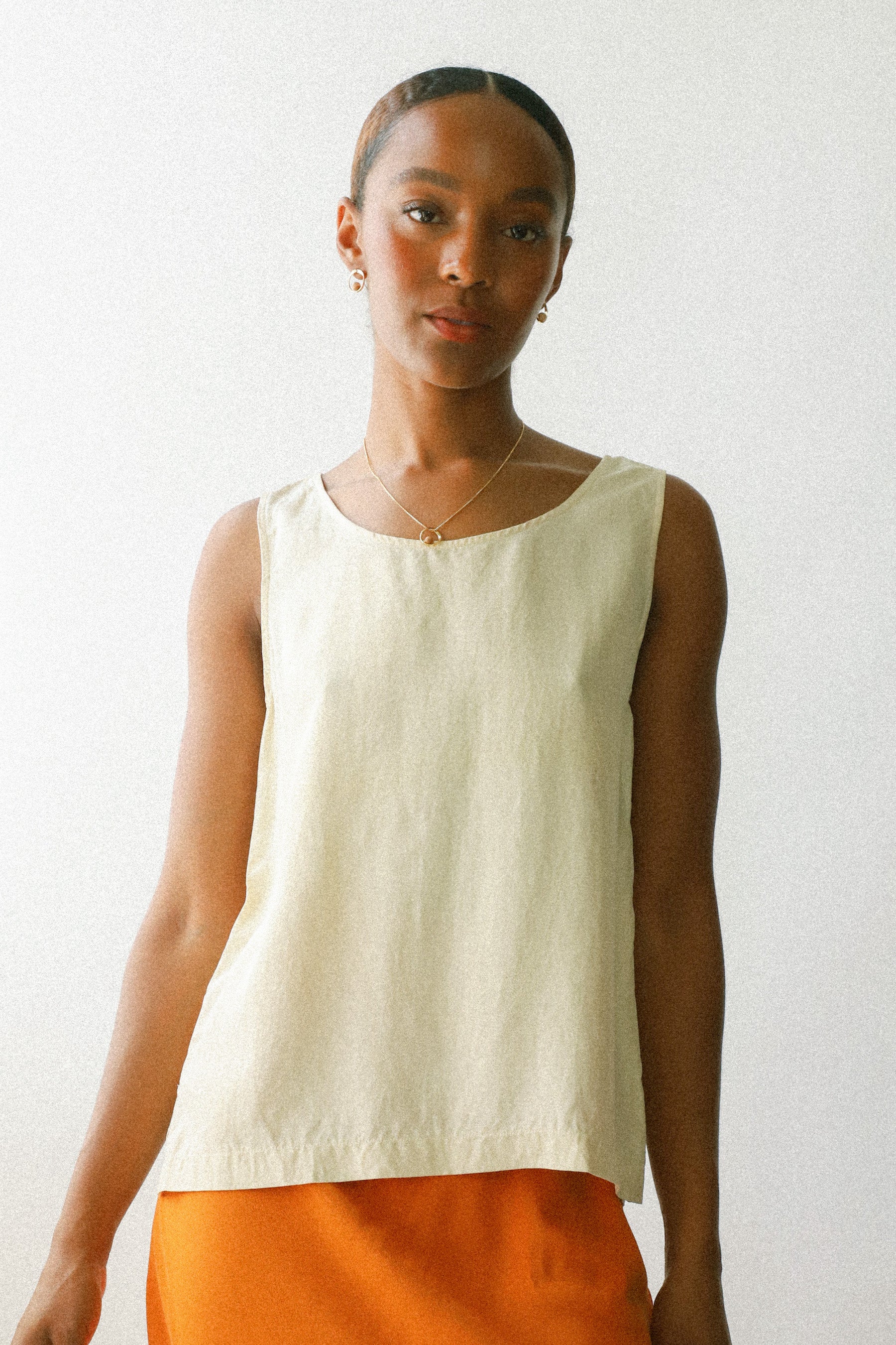 Cream Georgiou Tank