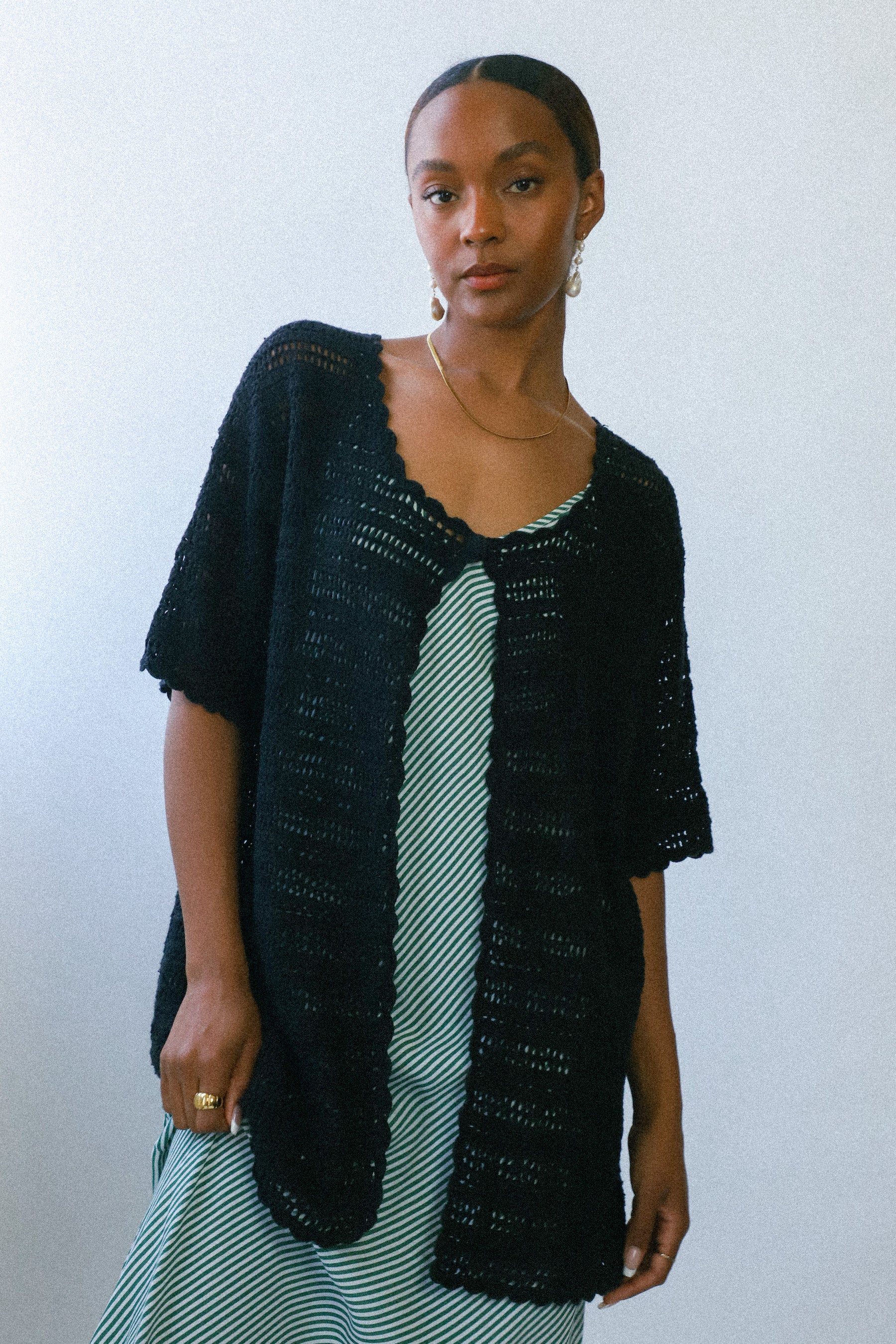 Black Crochet Laura Top