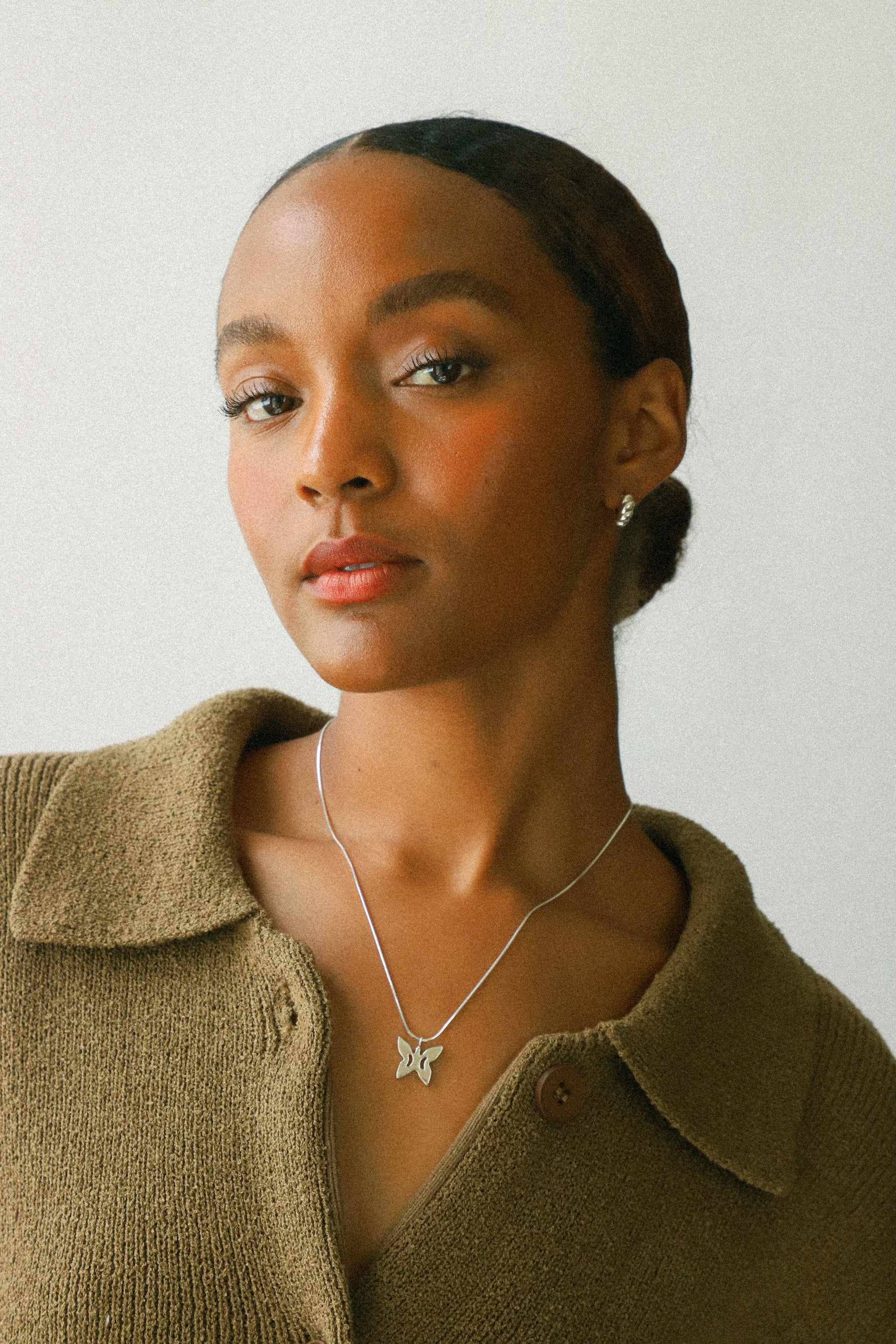 Small Silver Sadie Hoops