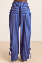 Chocolate & Blue Stripe Floki PJ Set