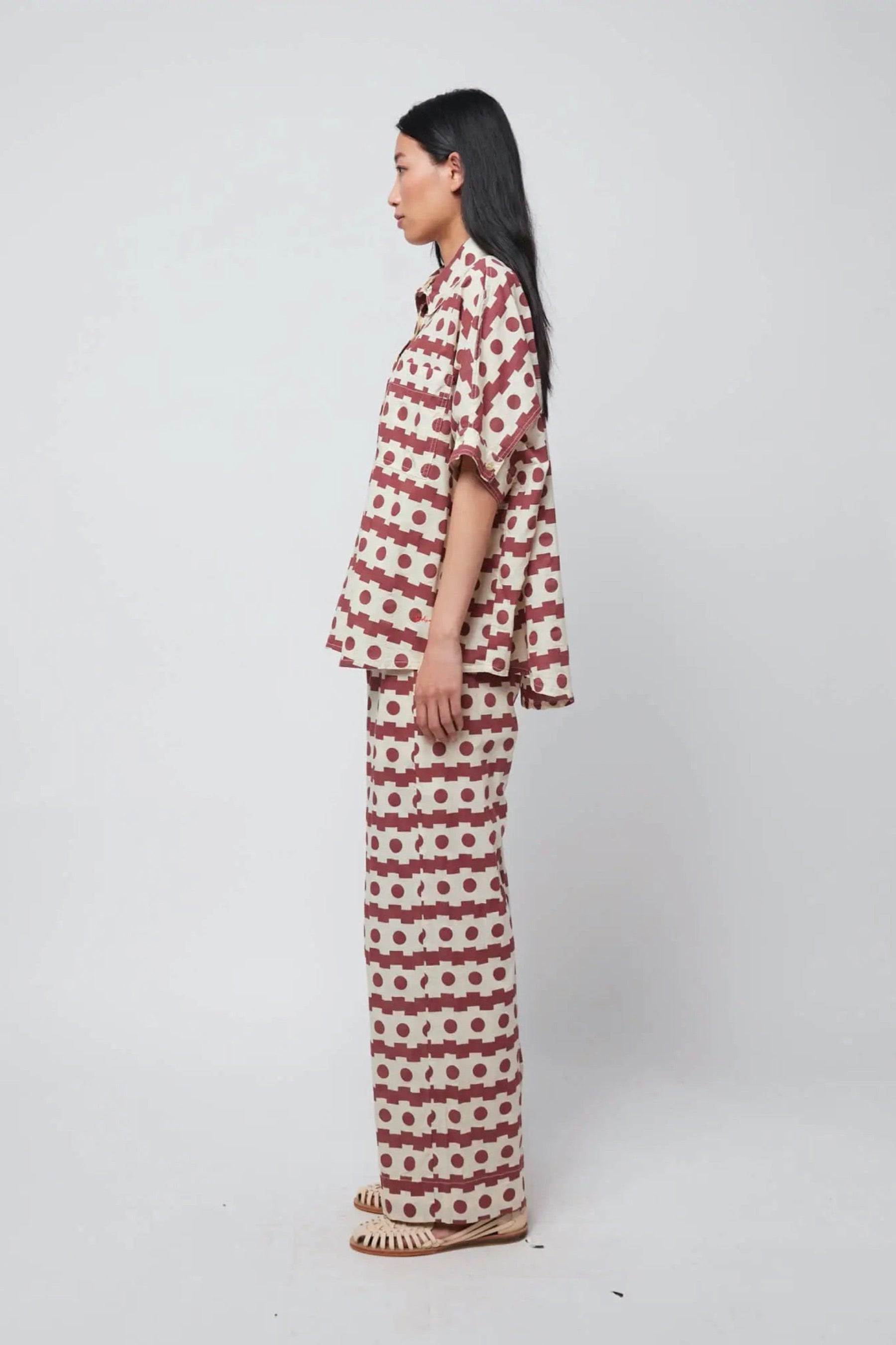 Geometric Stripes Trouser