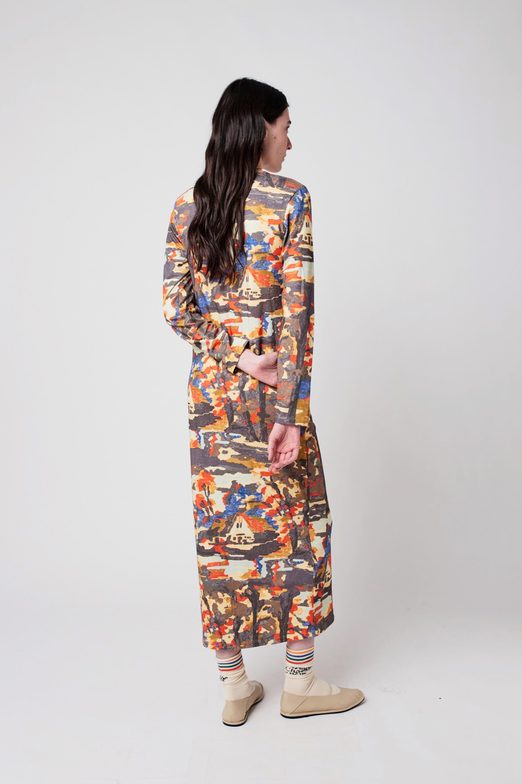 Forest House Midi Dress