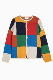 Multicolor Check Cardigan