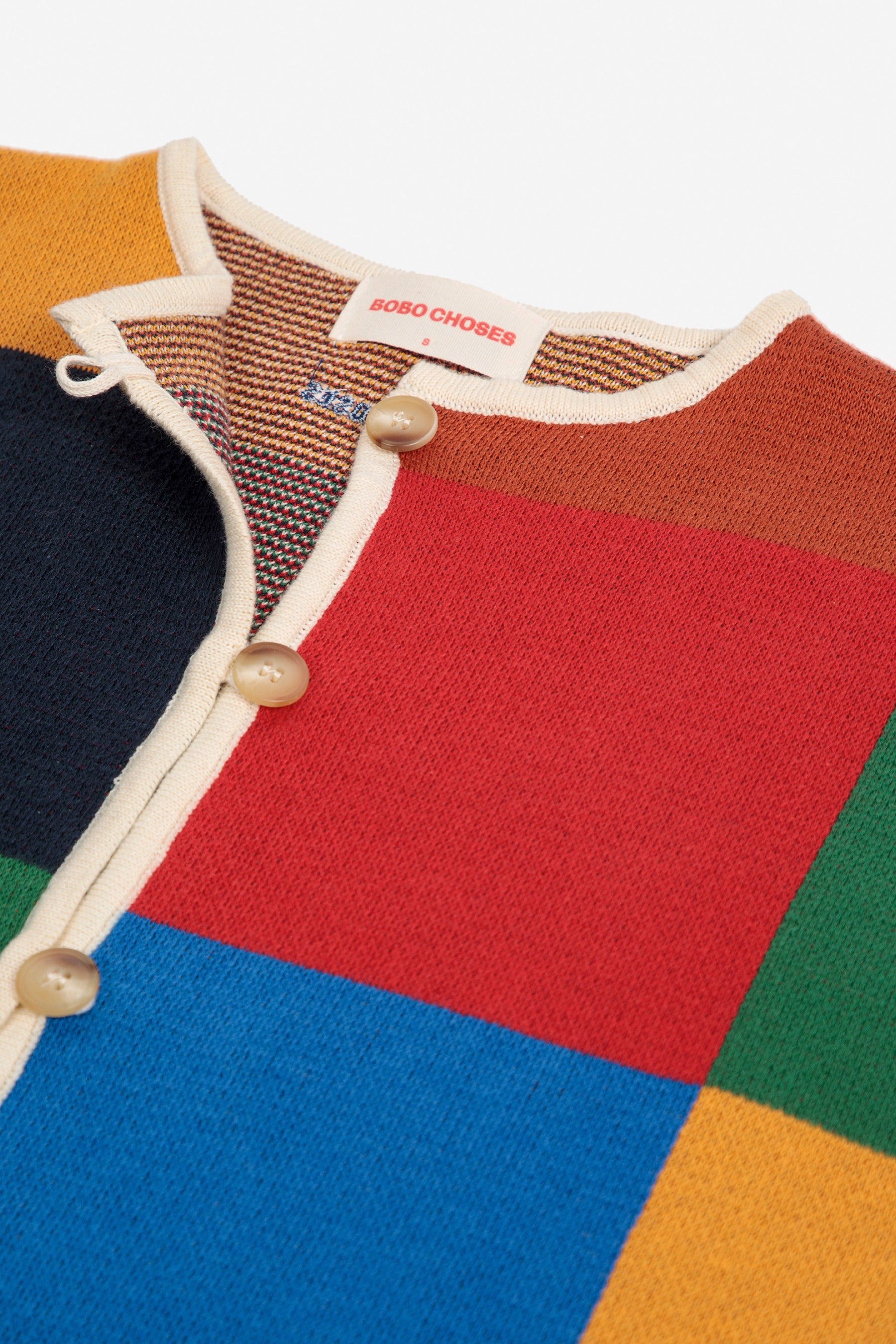 Multicolor Check Cardigan