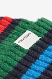 Striped Knit Scarf
