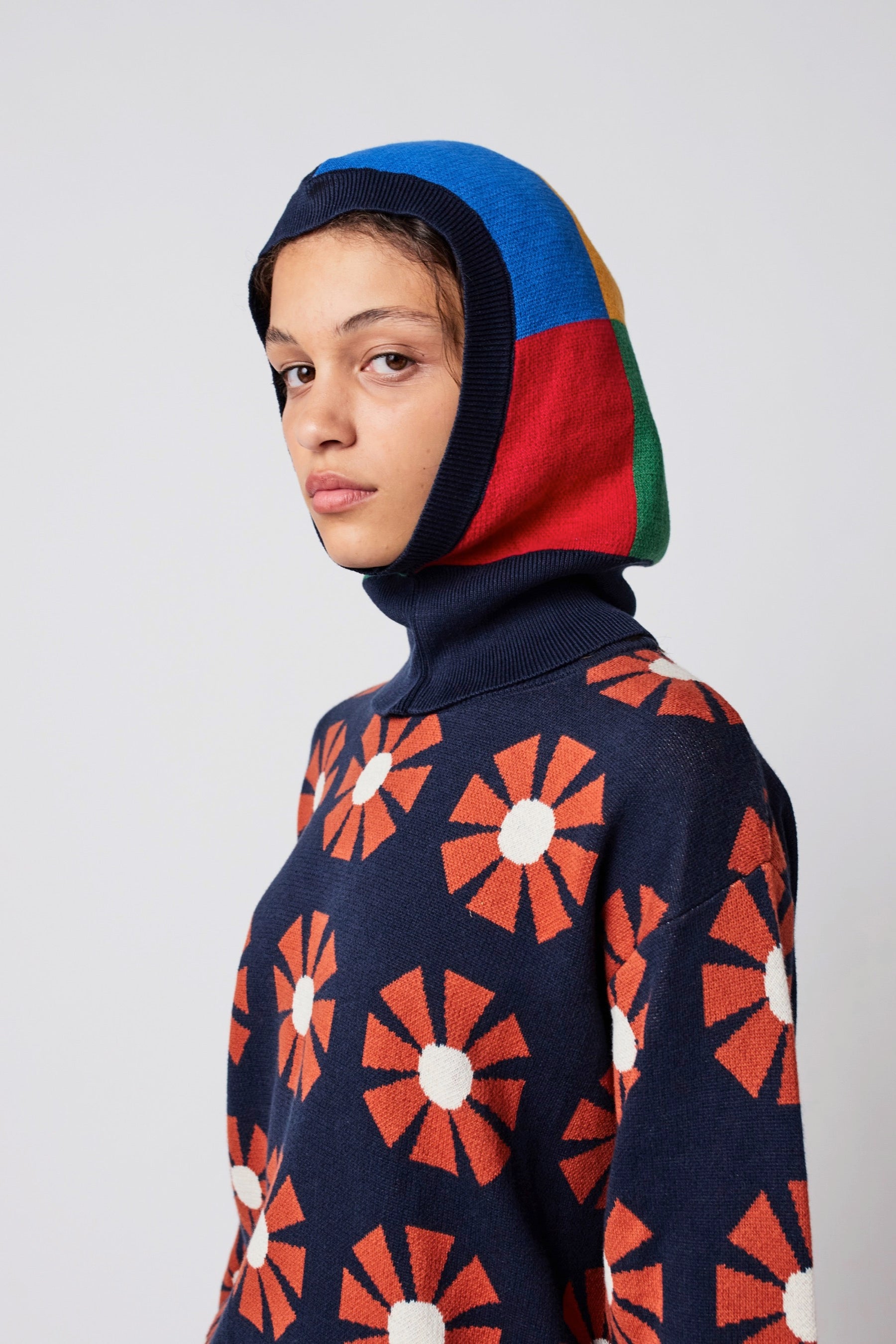 Multicolor Check Balaclava