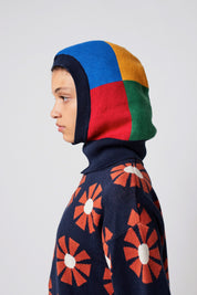 Multicolor Check Balaclava