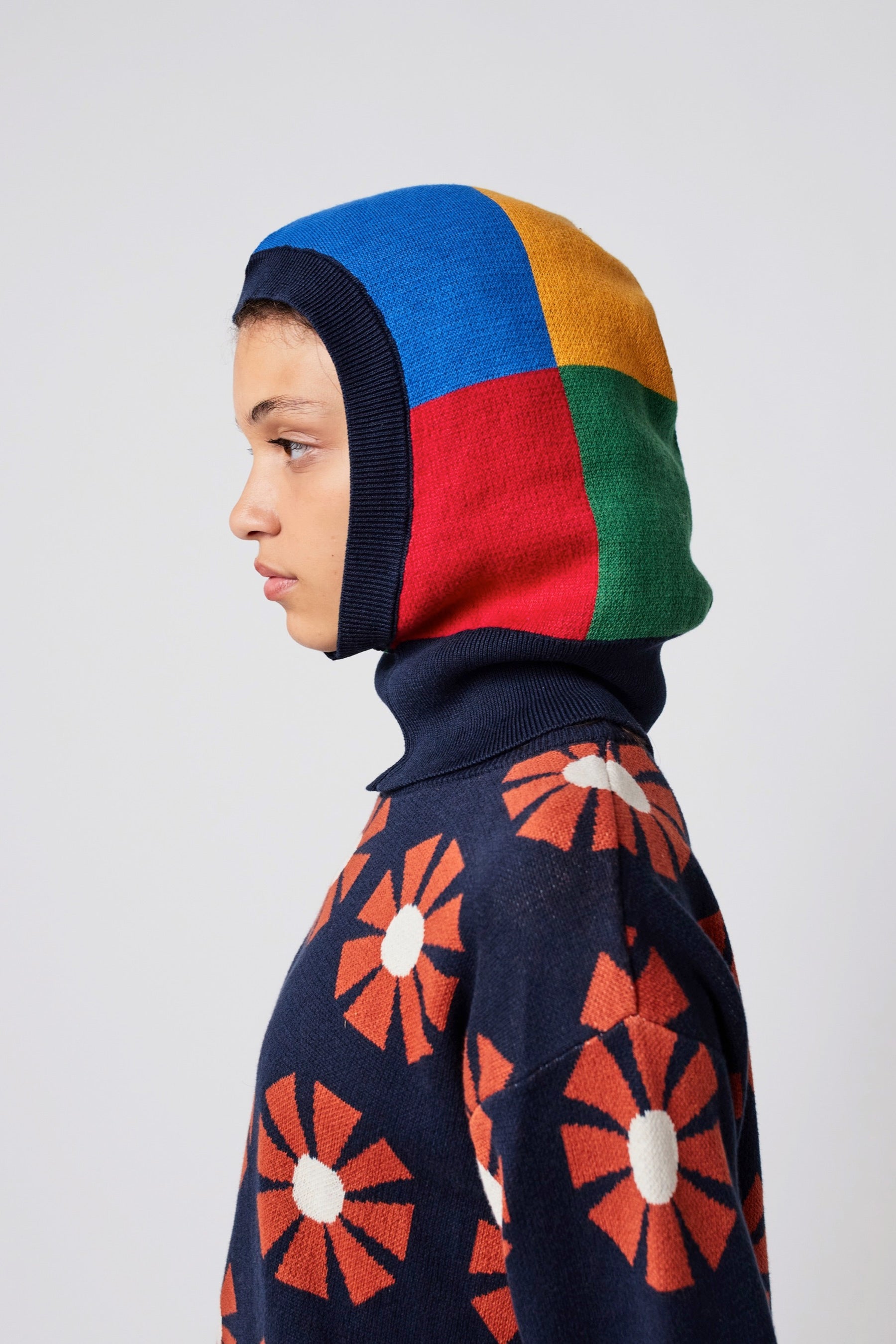 Multicolor Check Balaclava