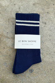 Navy Boyfriend Socks
