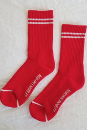 Red Boyfriend Socks