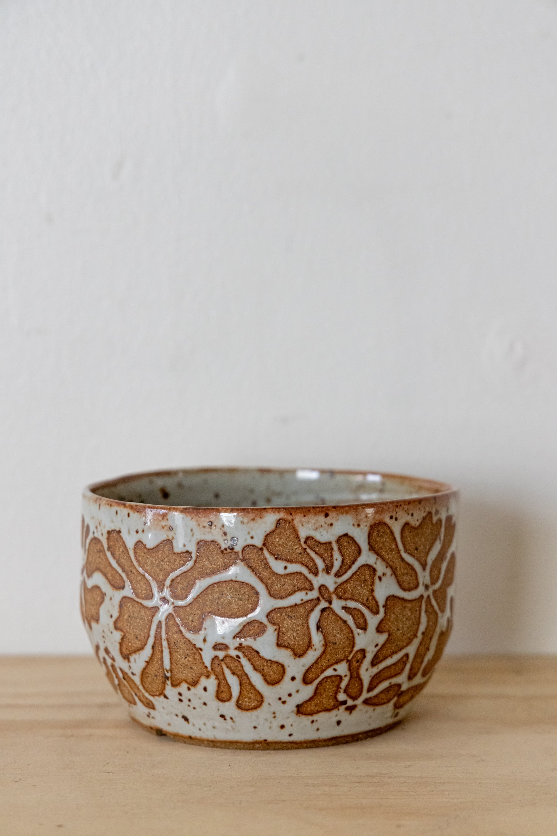 White Flower Planter