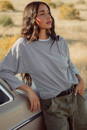 Gray Stripe Billie Shirt