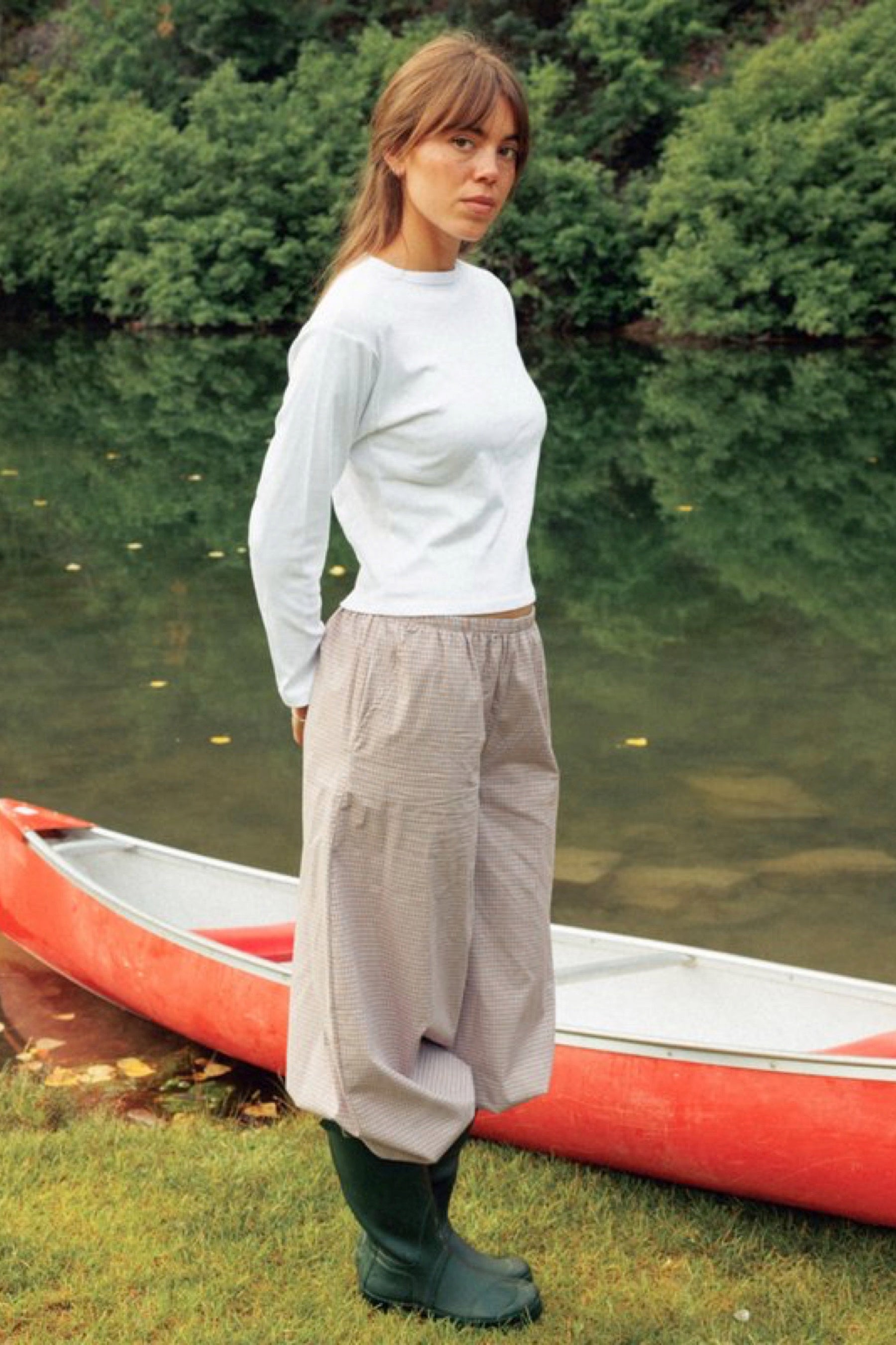 Plaid Bloom Pant