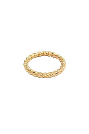 Gold Bold Rope Ring