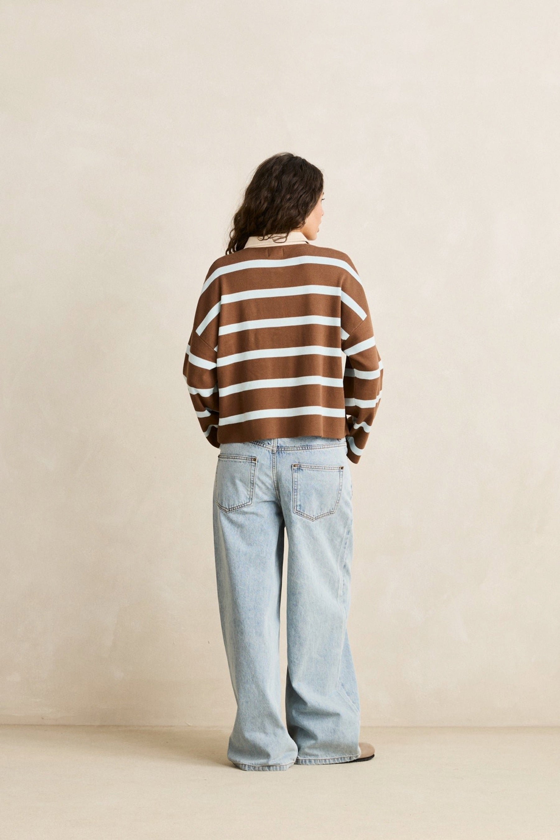 Rugby Stripe Knit Polo