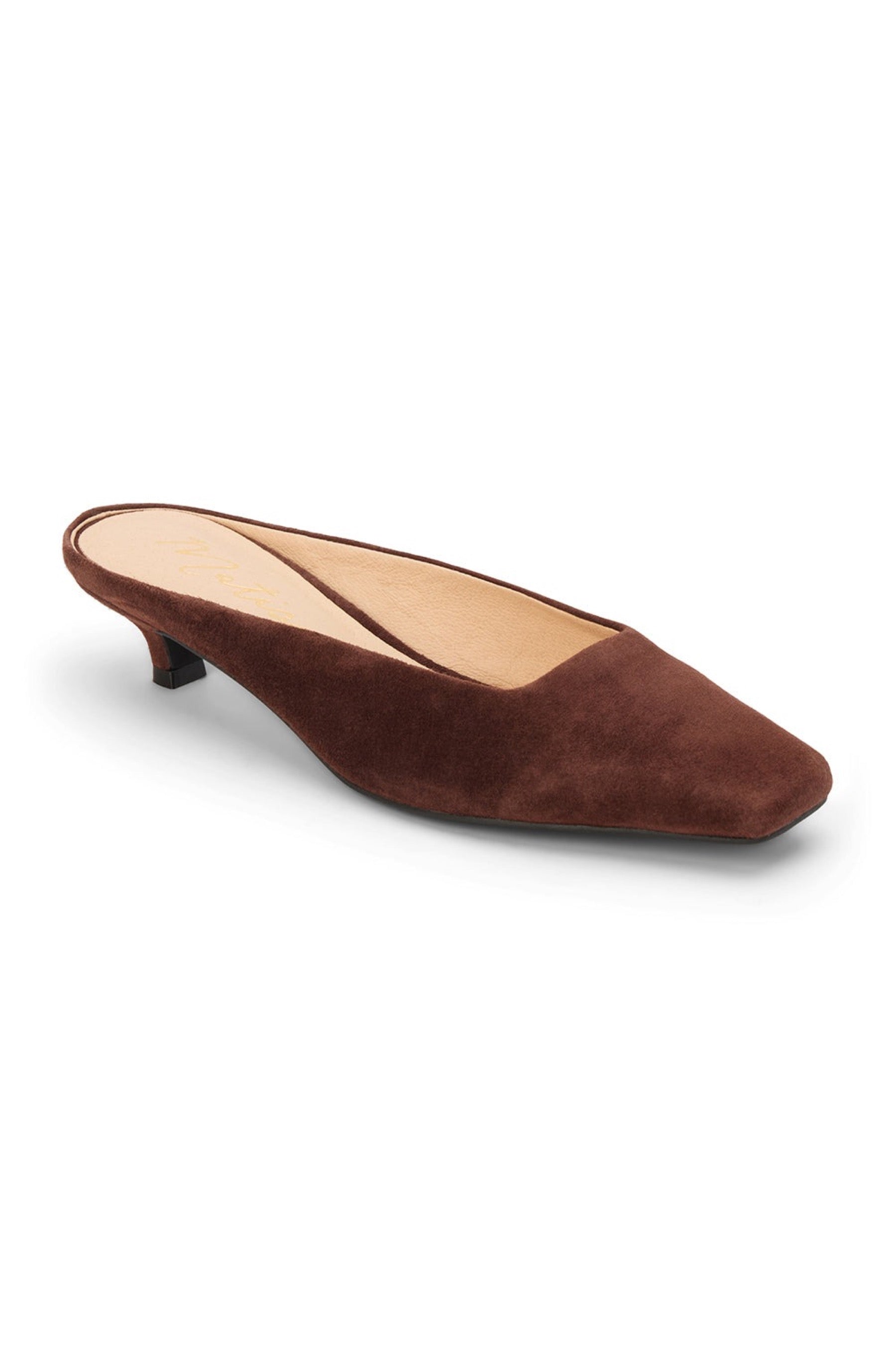 Cappuccino Classy Heeled Mule