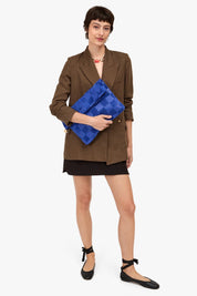 Lagoon Oversize Check Clutch